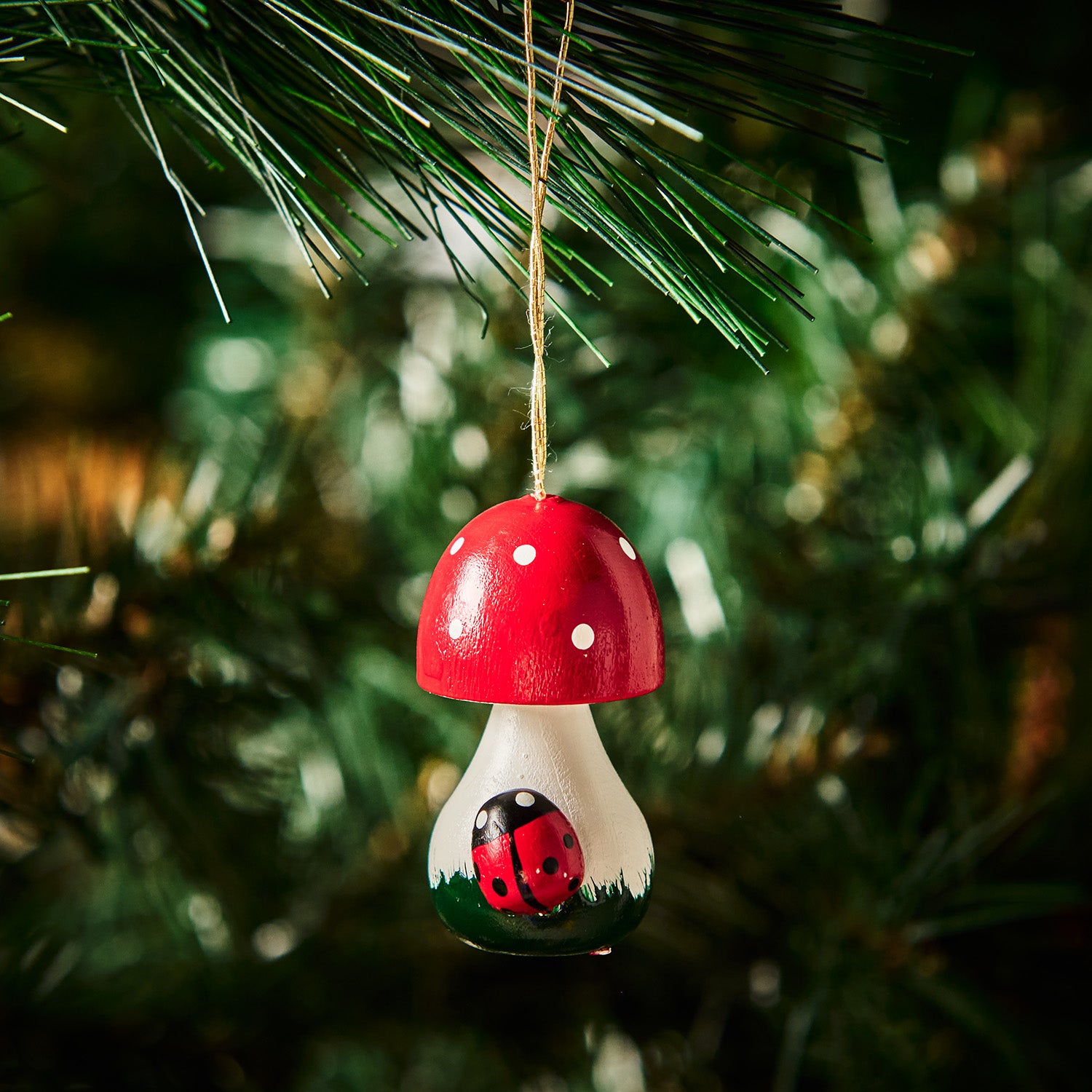 Hanging Tree Ornament Mushroom