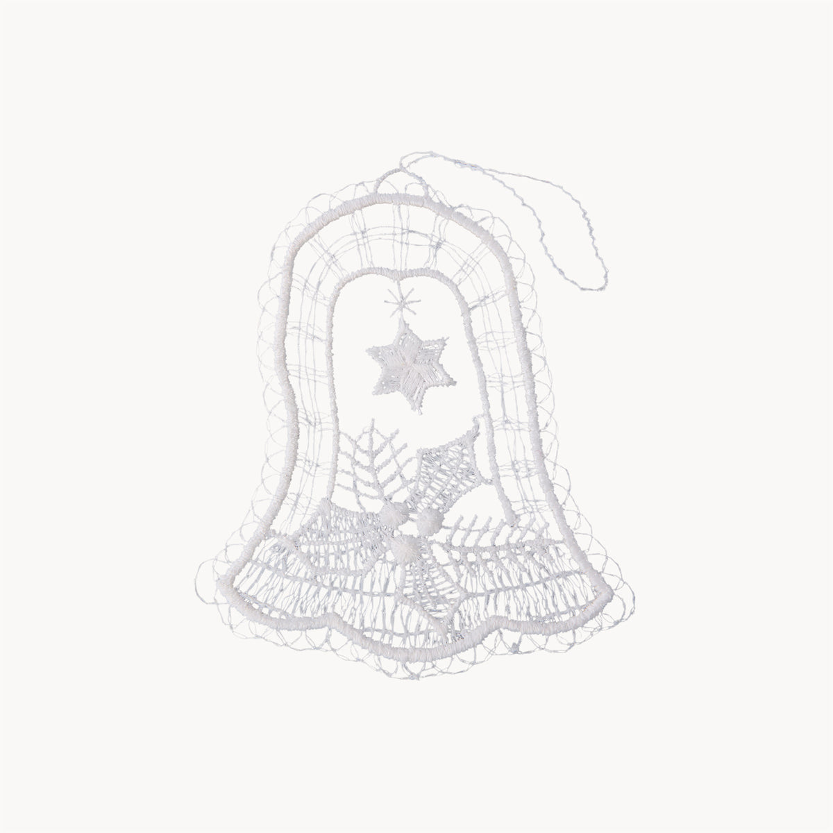 Hanging Tree Ornament, Lace Bell with Holy