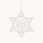 Gewürzhaus - Hanging Ornament, Lace, Star with Pinecones