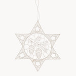 Gewürzhaus - Hanging Ornament, Lace, Star with Pinecones