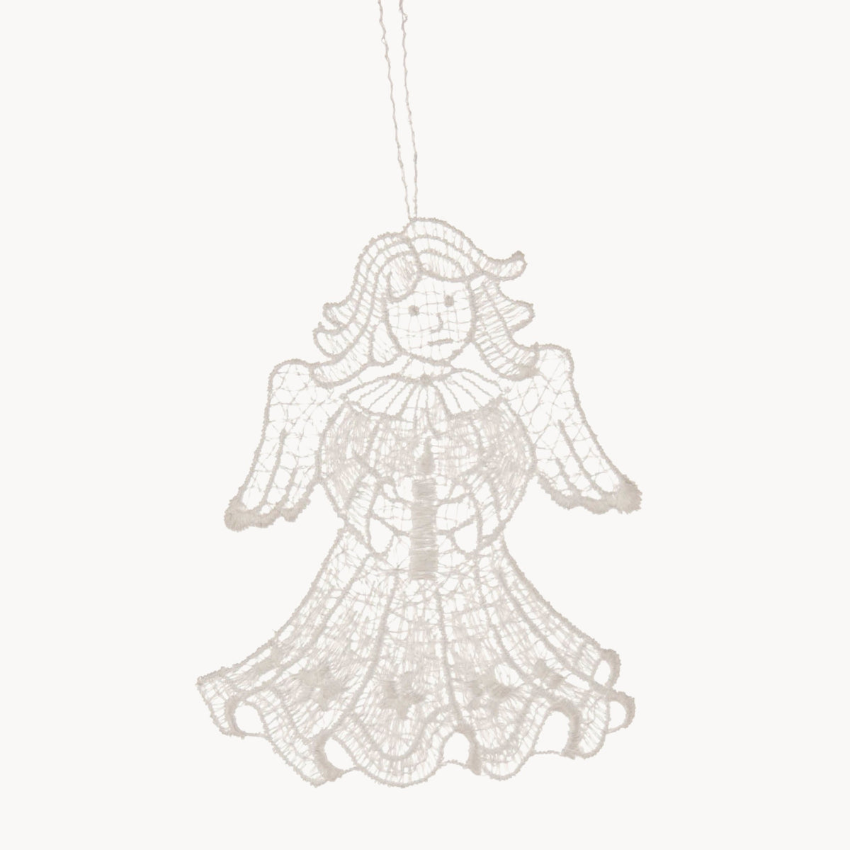 Gewürzhaus - Hanging Ornament, Lace, Angel with Candle