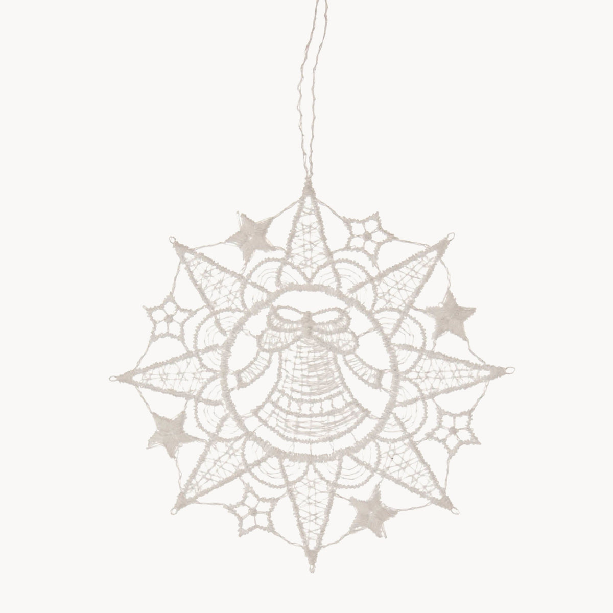 Gewürzhaus - Hanging Ornament, Lace, Star with Bell