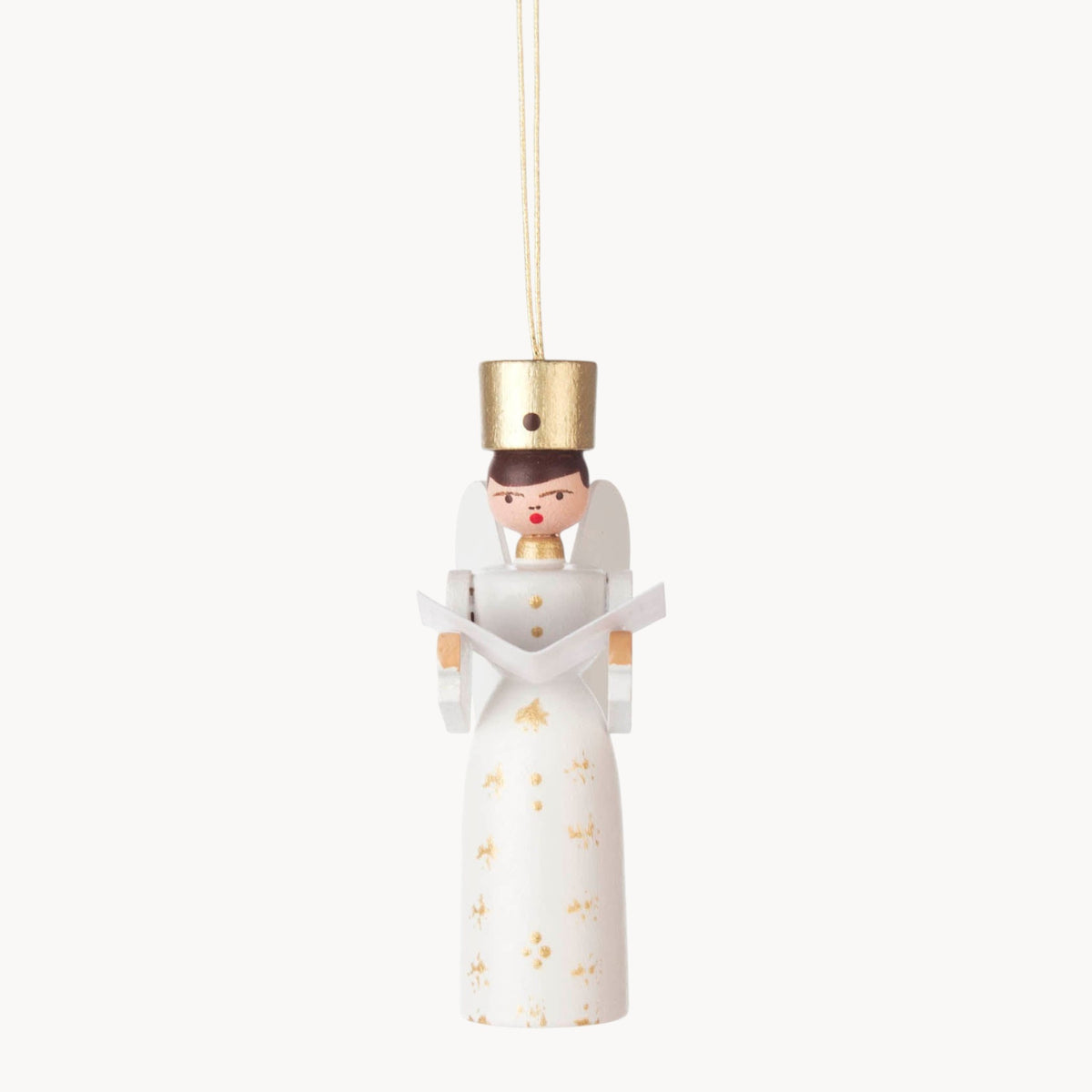 Gewürzhaus - Hanging Ornament, Angel with Booklet, White