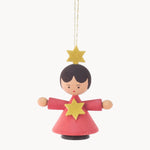 Gewürzhaus - Hanging Ornament, Angel with Star, Red