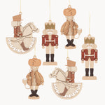 Gewürzhaus - Hanging Ornament, Nutcrackers, Smokermen & Horses, Colour Lasercut (Set of 6)
