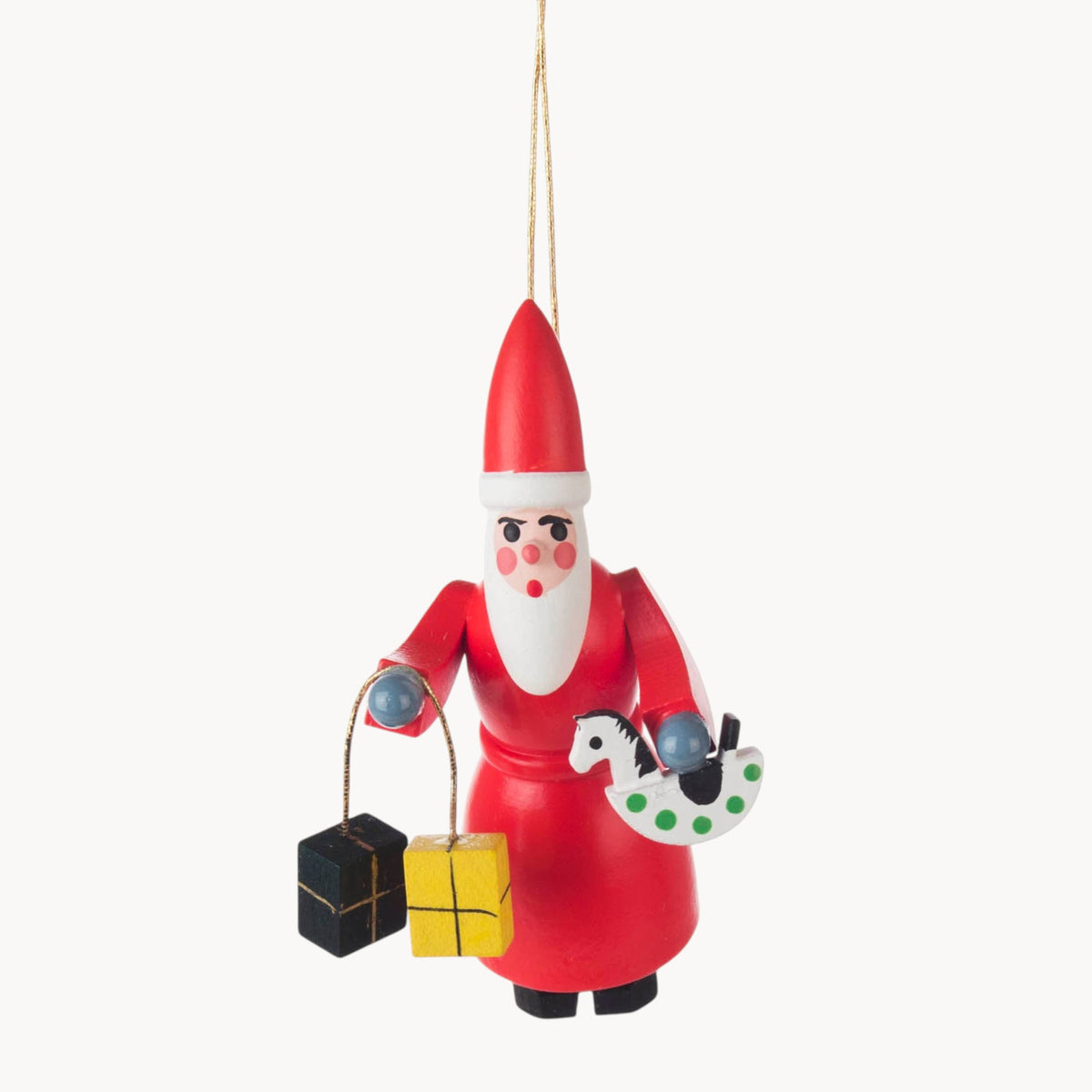 Gewürzhaus - Hanging Ornament, Santa with Presents, Multi Coloured
