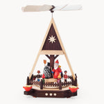 Gewürzhaus - Pyramid, Santa and Snowman with Children, Multi Coloured, Pyramid Candles