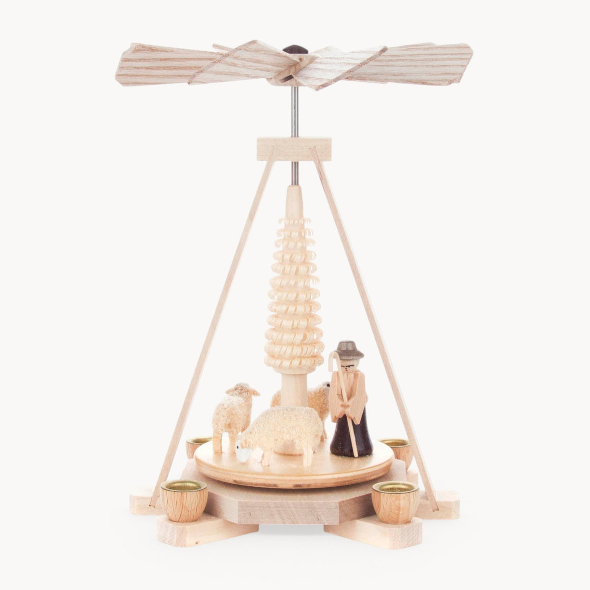 Gewürzhaus - Pyramid, Shephard with Flock, Natural, Pyramid Candles
