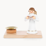 Gewürzhaus - Candle holder, Standing Angel with Book, Pyramid Candle