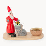 Gewürzhaus - Candle Holder, Santa with Sack, Multi Coloured, Pyramid Candle