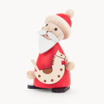 Gewürzhaus - Santa Holding Rocking Horse, Red