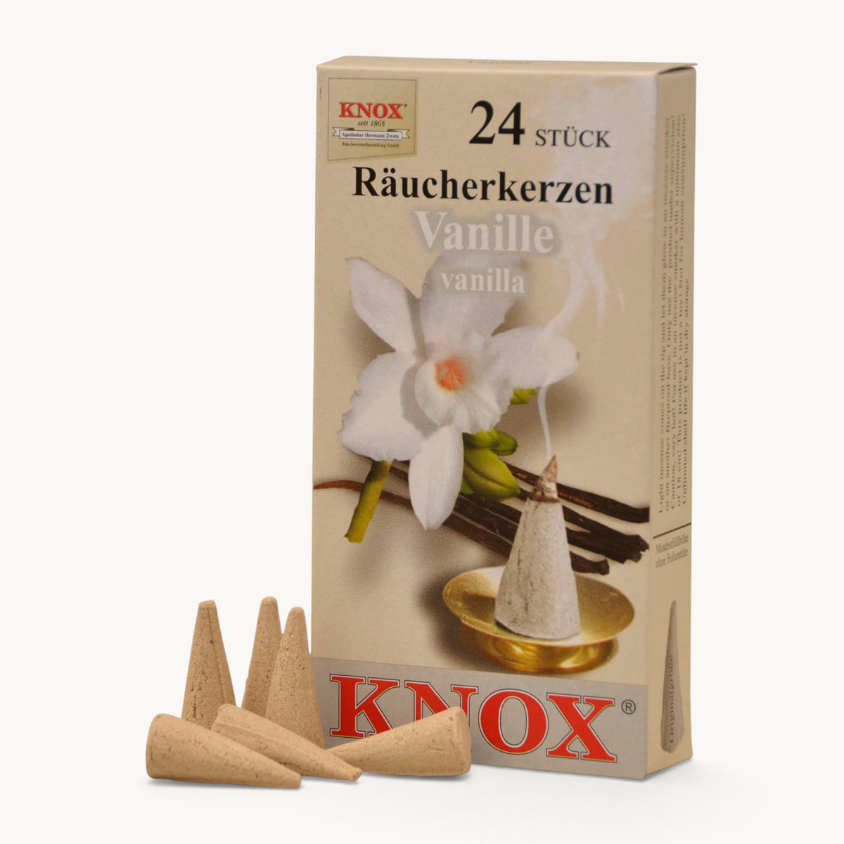 Gewürzhaus - Original Ore Mountain Incense Cones - Vanilla Biscuits (24 Pack)