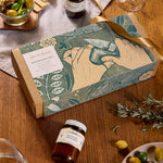 Gewürzhaus Mediterranean Table Gift Pack flat lay with jars
