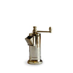 Modern Brass Front Loading Pepper Mill 13cm