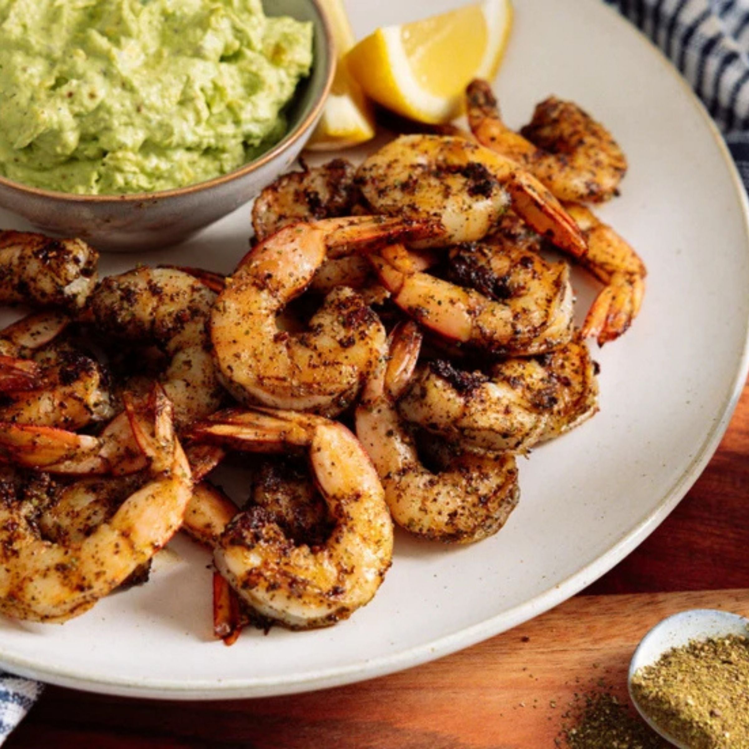 Gewürzhaus - Native Lemon Pepper Blend - Aussie Spiced Prawns with Avocado Dip