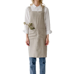 Linen Crossback Apron