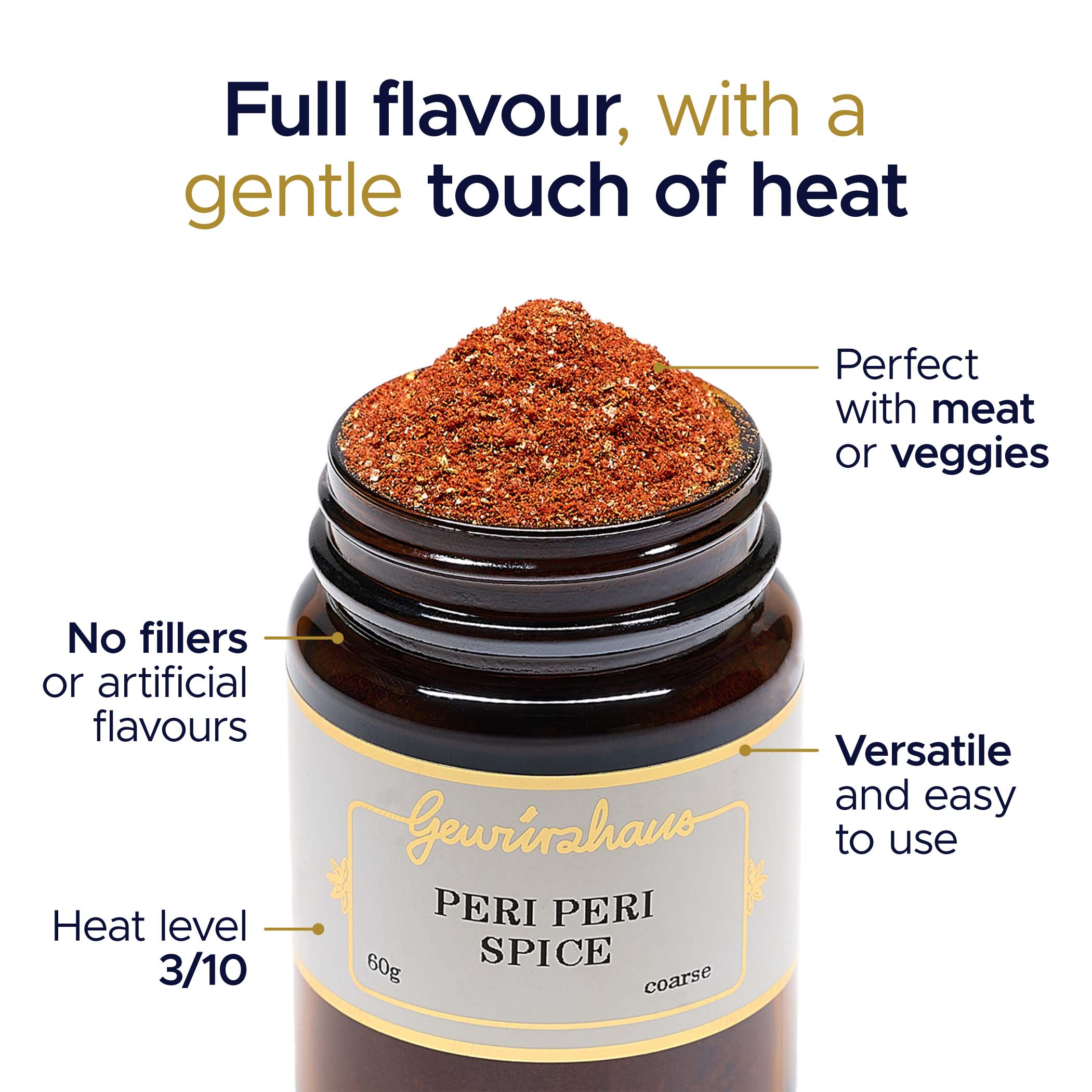 Gewürzhaus - Peri Peri Spice - Full flavour, with a gentle touch of heat