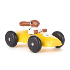 Gewürzhaus - Easter Figure - Rabbit Driving Car (Yellow)