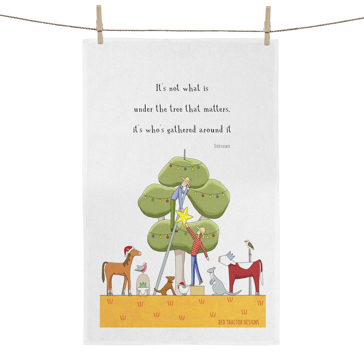Around the Tree Tea Towel