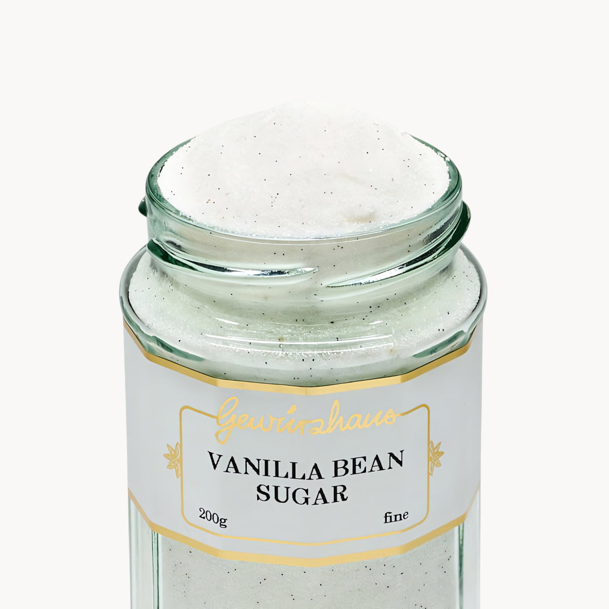 Gewürzhaus - Vanilla Bean Sugar LG Jar Open