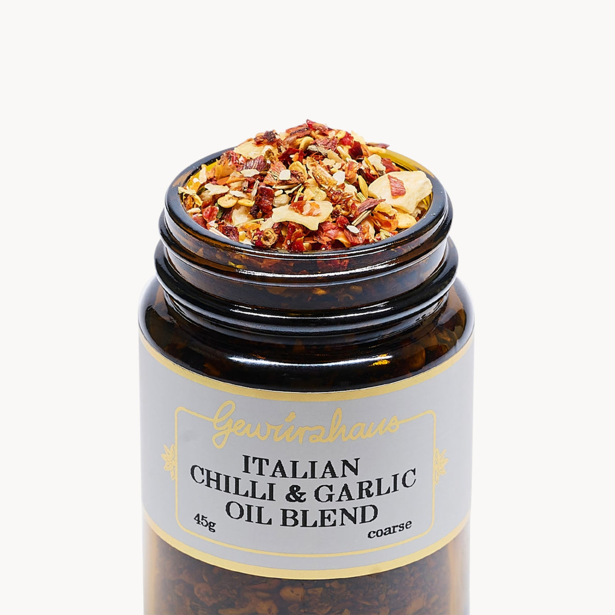 Gewürzhaus - Italian Chilli & Garlic Oil Blend ME Jar Open