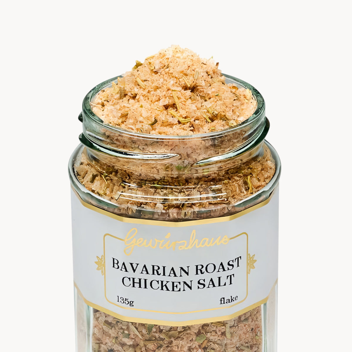 Gewürzhaus - Bavarian Roast Chicken Salt LG Jar Open