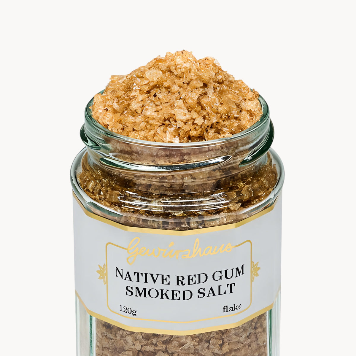 Gewürzhaus - Native Red Gum Smoked Salt LG Jar Open