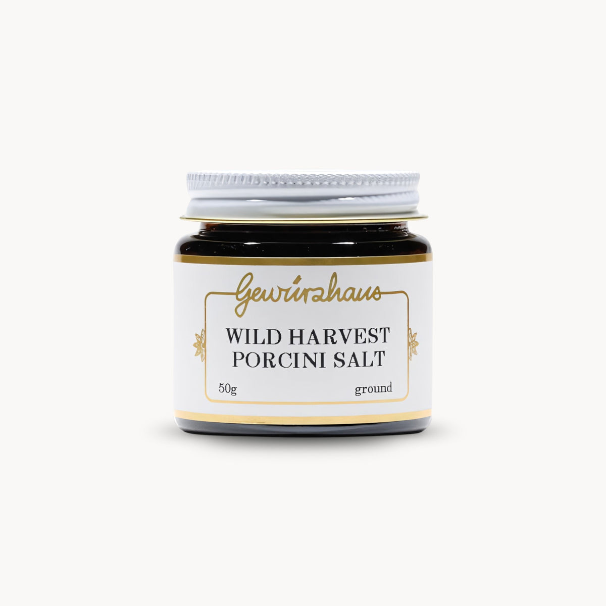 Gewürzhaus - Wild Harvest Porcini Salt SM Jar Closed