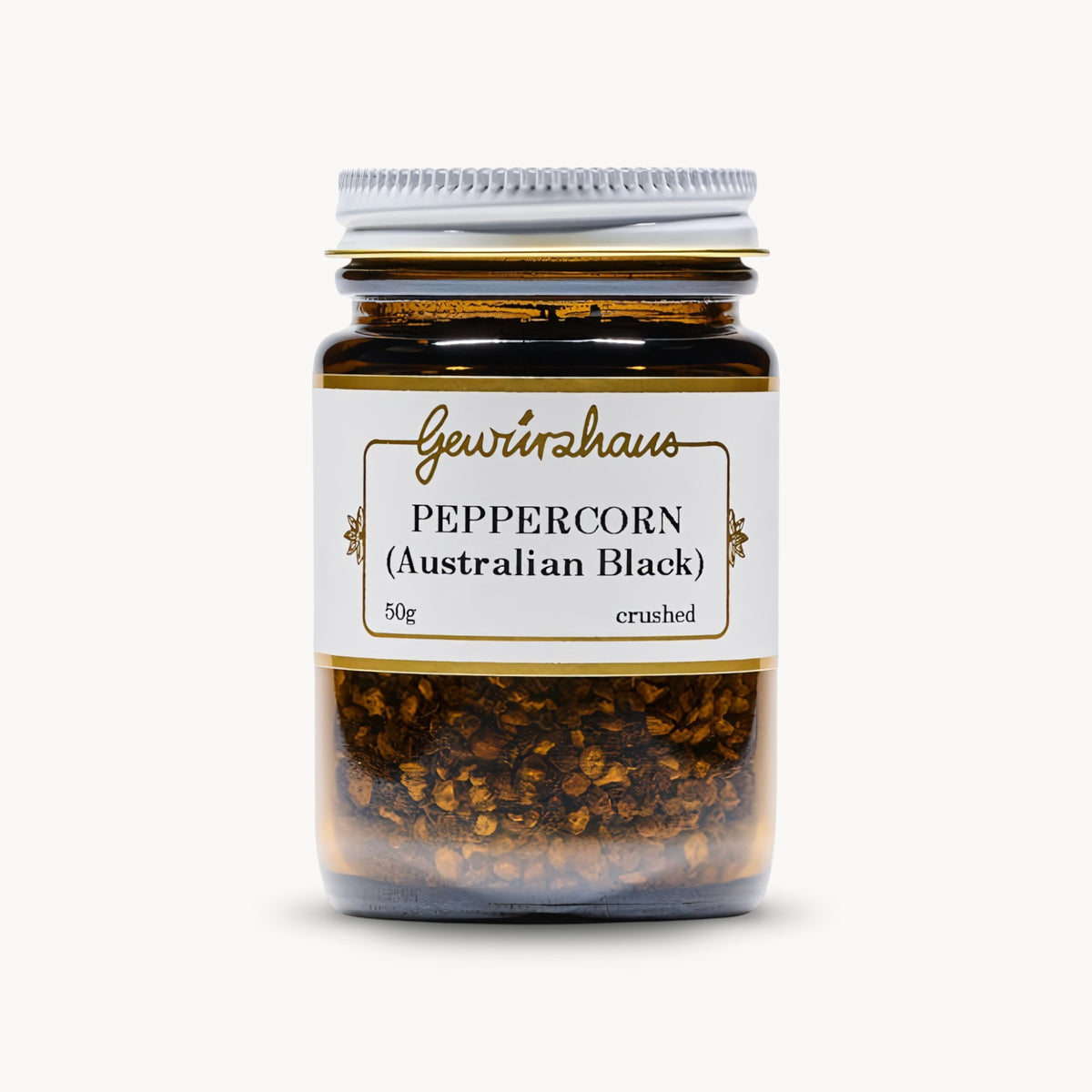Gewürzhaus - Peppercorn (Australian Black/Crushed) ME Jar Closed