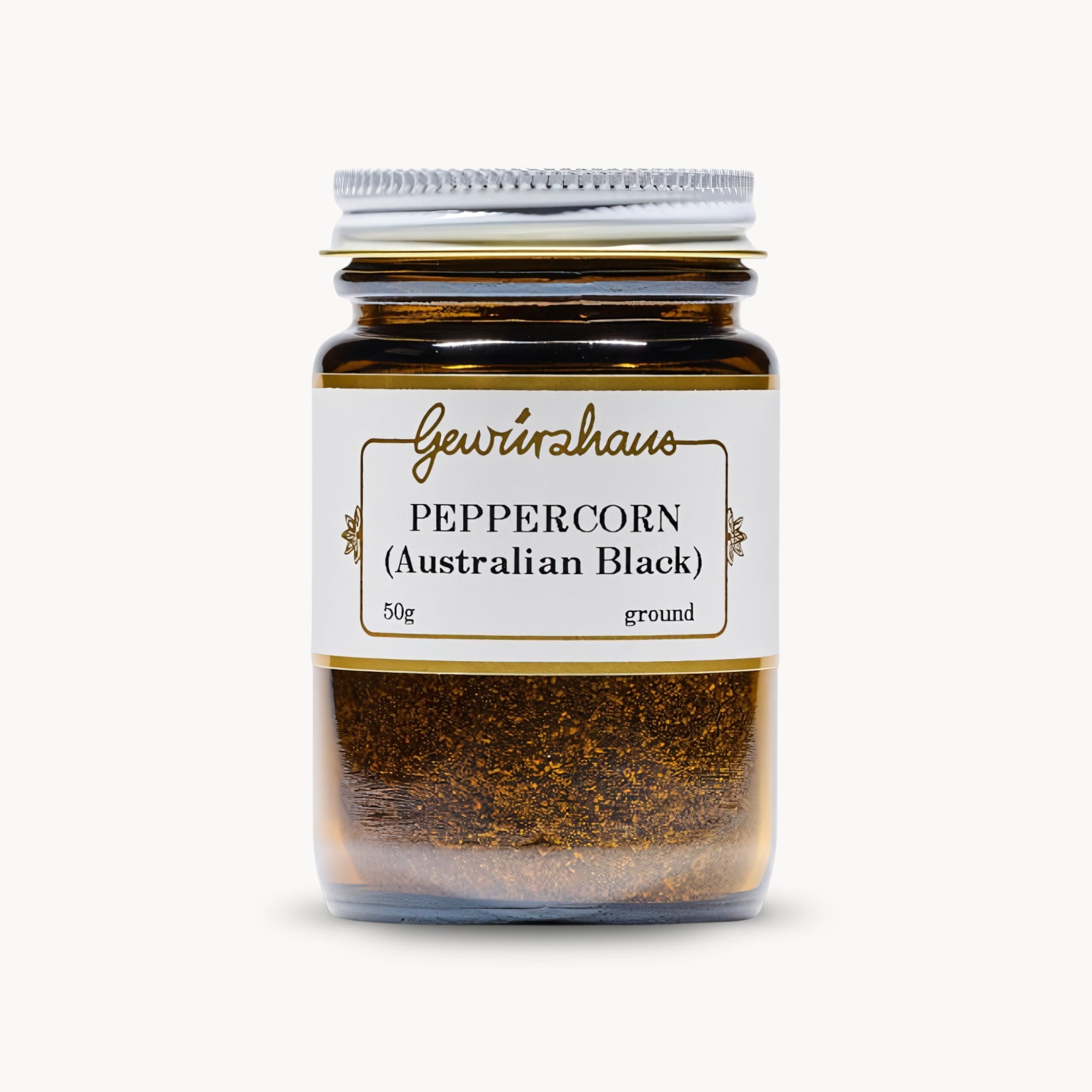Gewürzhaus - Peppercorn (Australian Black/Ground) ME Jar Closed