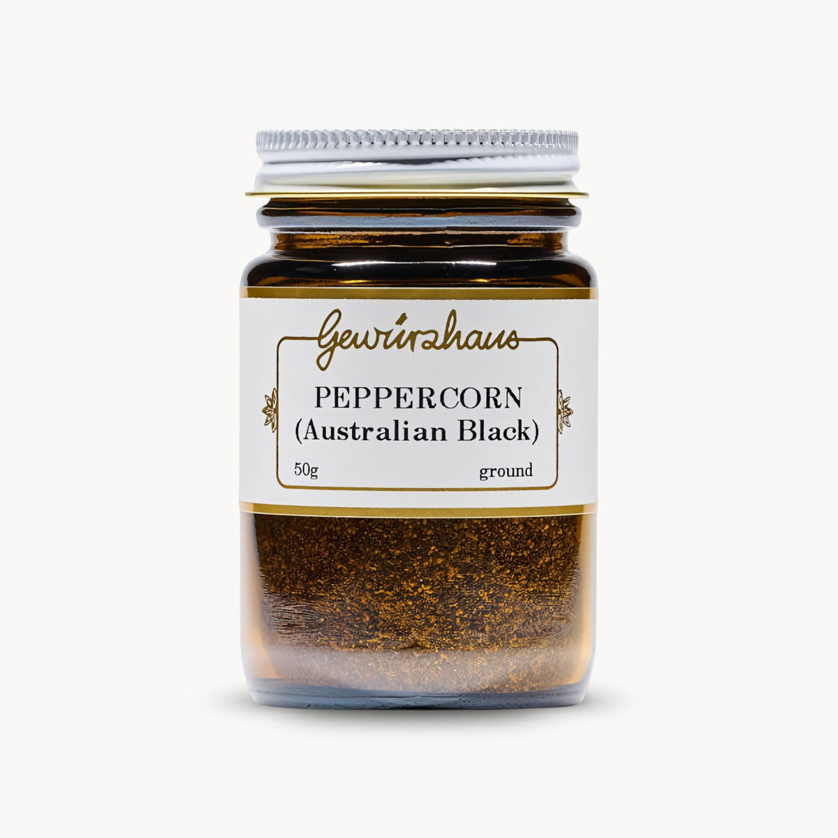 Gewürzhaus - Peppercorn (Australian Black/Ground) ME Jar Closed