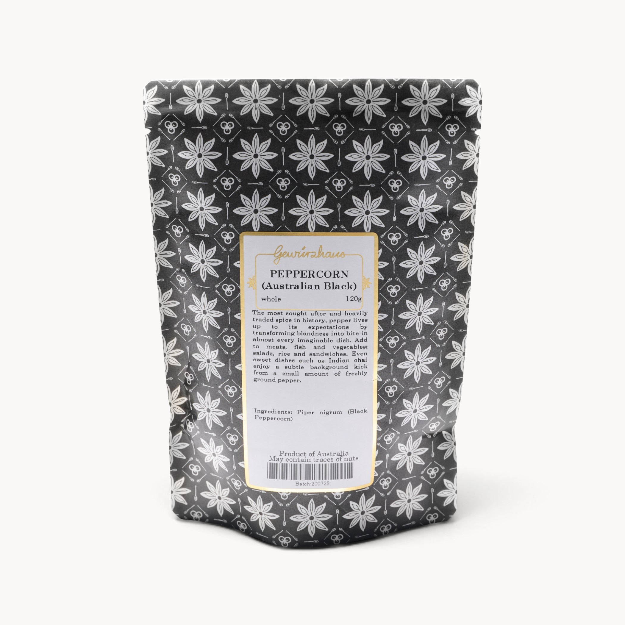 Gewürzhaus - Peppercorn (Australian Black/Whole) LG Refill