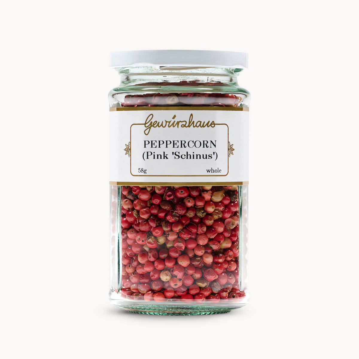 Gewürzhaus - Peppercorn (Pink Schinus/Whole) LG Jar Closed