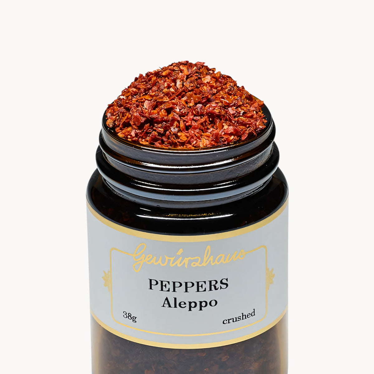 Gewürzhaus - Peppers Aleppo (Crushed) ME Jar Open