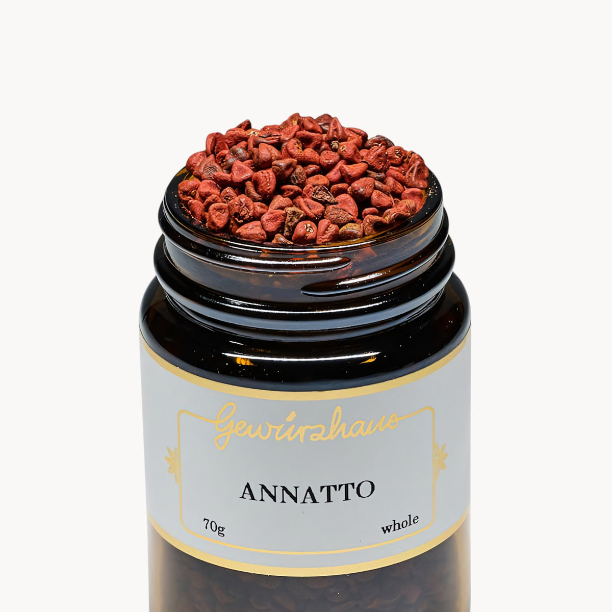 Gewürzhaus - Annatto Seed (Whole) ME Jar Open