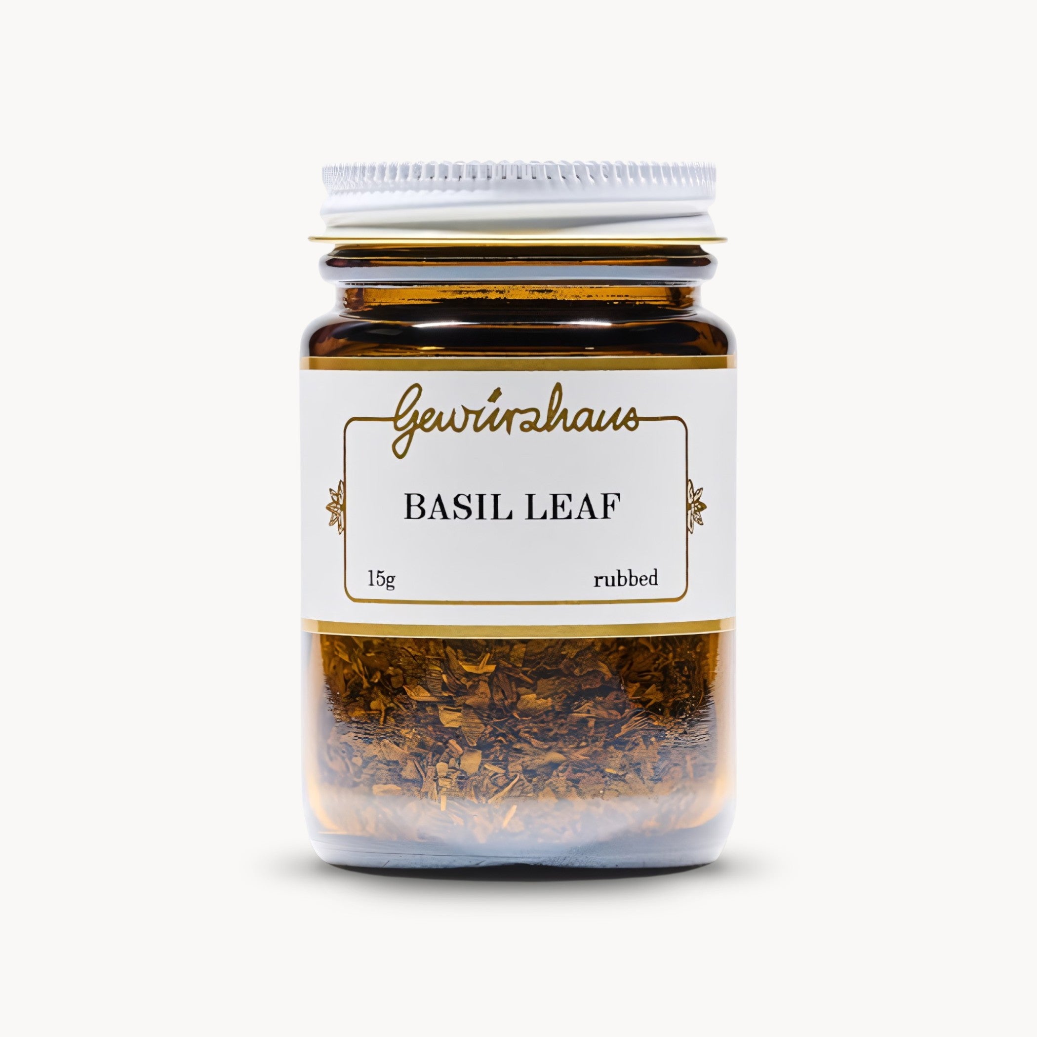 Gewürzhaus - Basil Leaf (Rubbed) ME Jar Closed