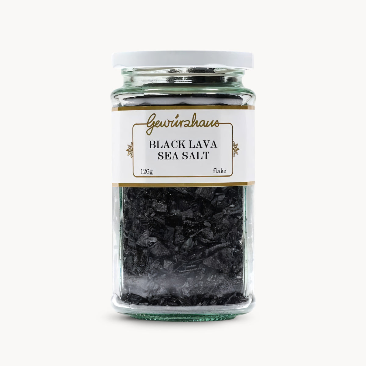 Gewürzhaus - Black Lava Sea Salt LG Jar Closed