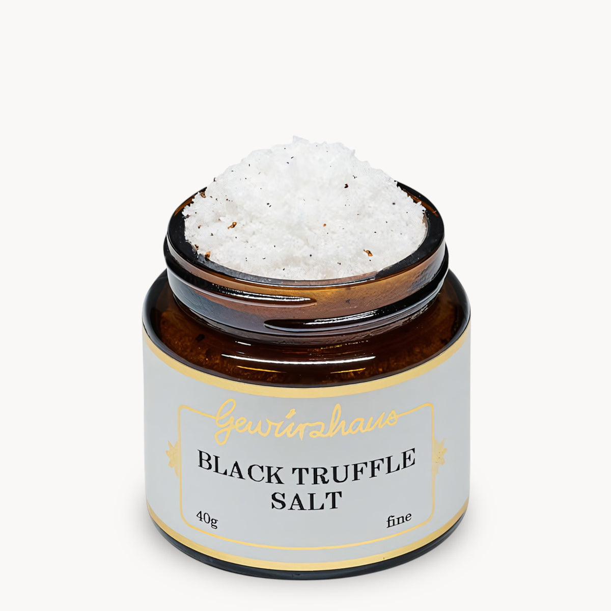 Gewürzhaus - Black Truffle Salt SM Jar Open