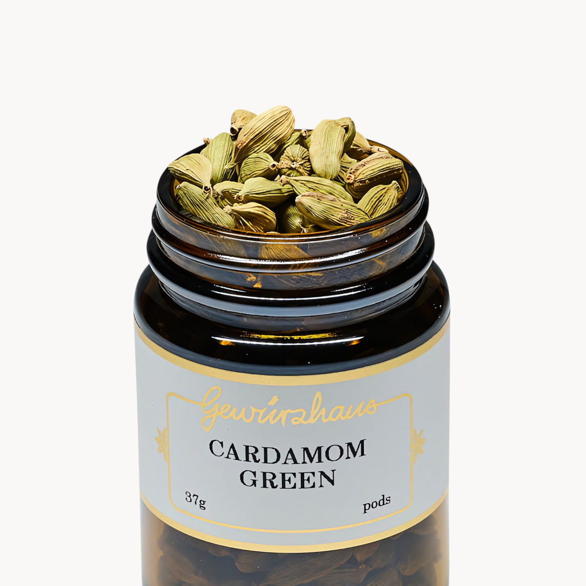 Gewürzhaus - Cardamom Green (Pod) ME Jar Open