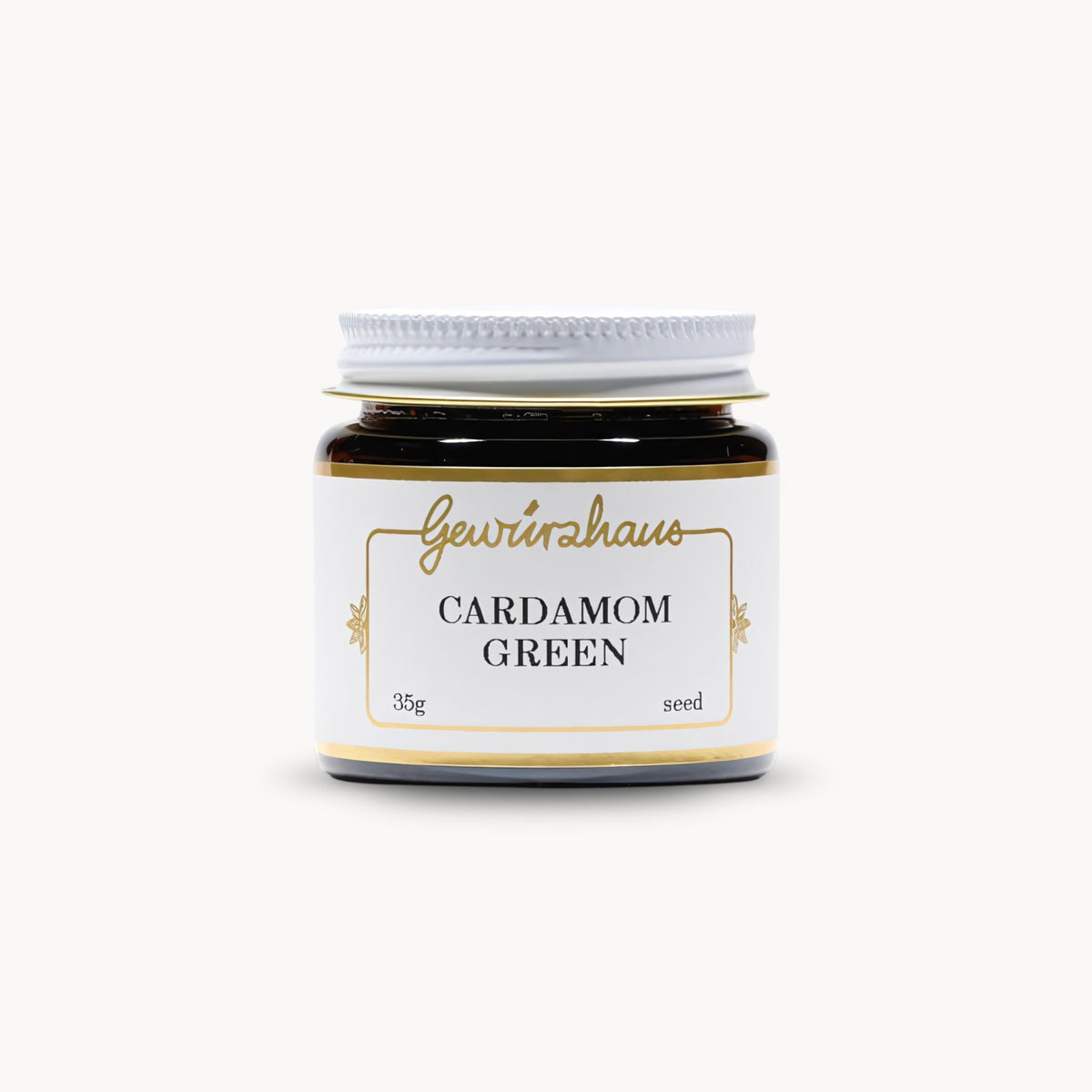 Gewürzhaus - Cardamom Green (Seed) SM Jar Closed