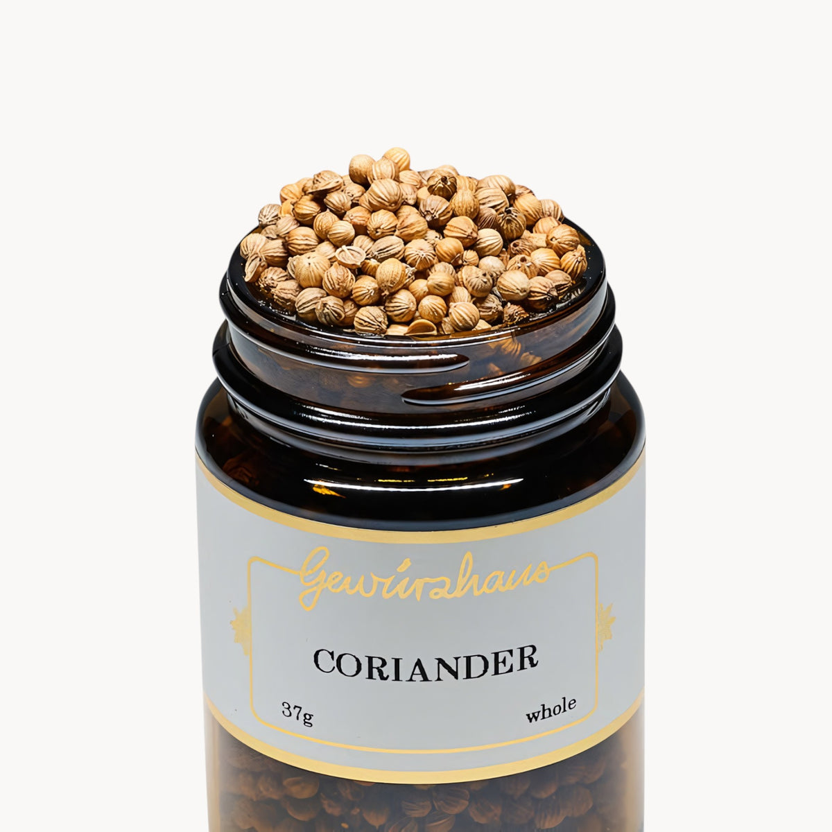 Gewürzhaus - Coriander Seed (Whole) ME Jar Open