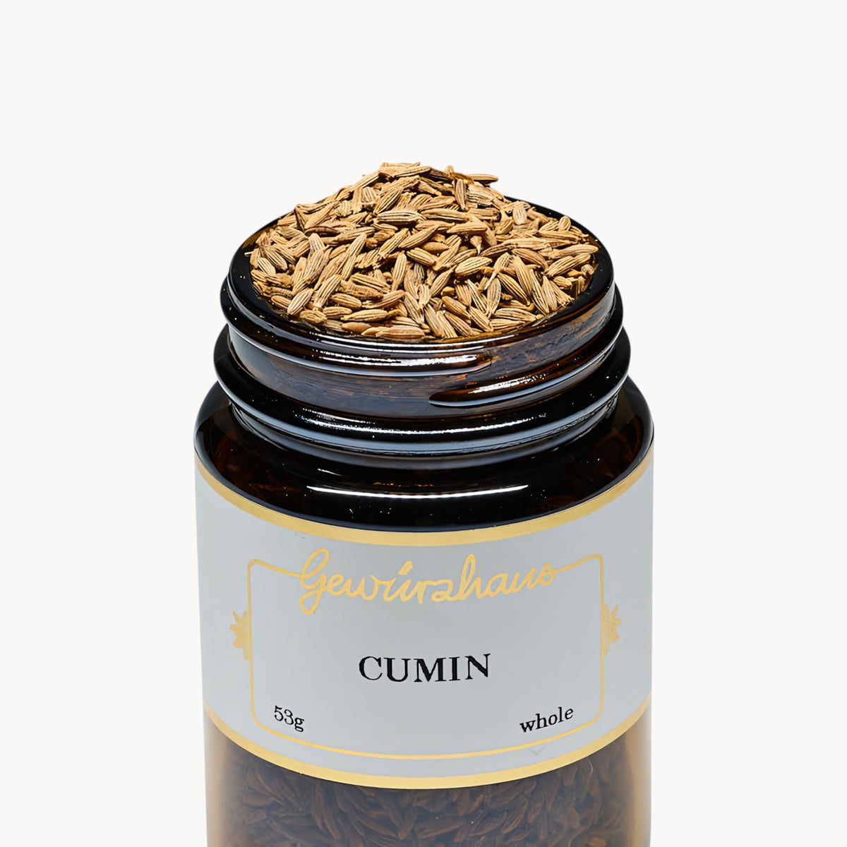 Gewürzhaus - Cumin Seed (Whole) ME Jar Open