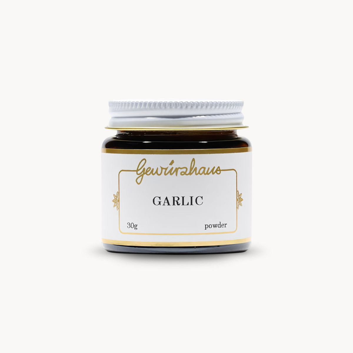 Gewürzhaus - Garlic powder SM Jar Closed