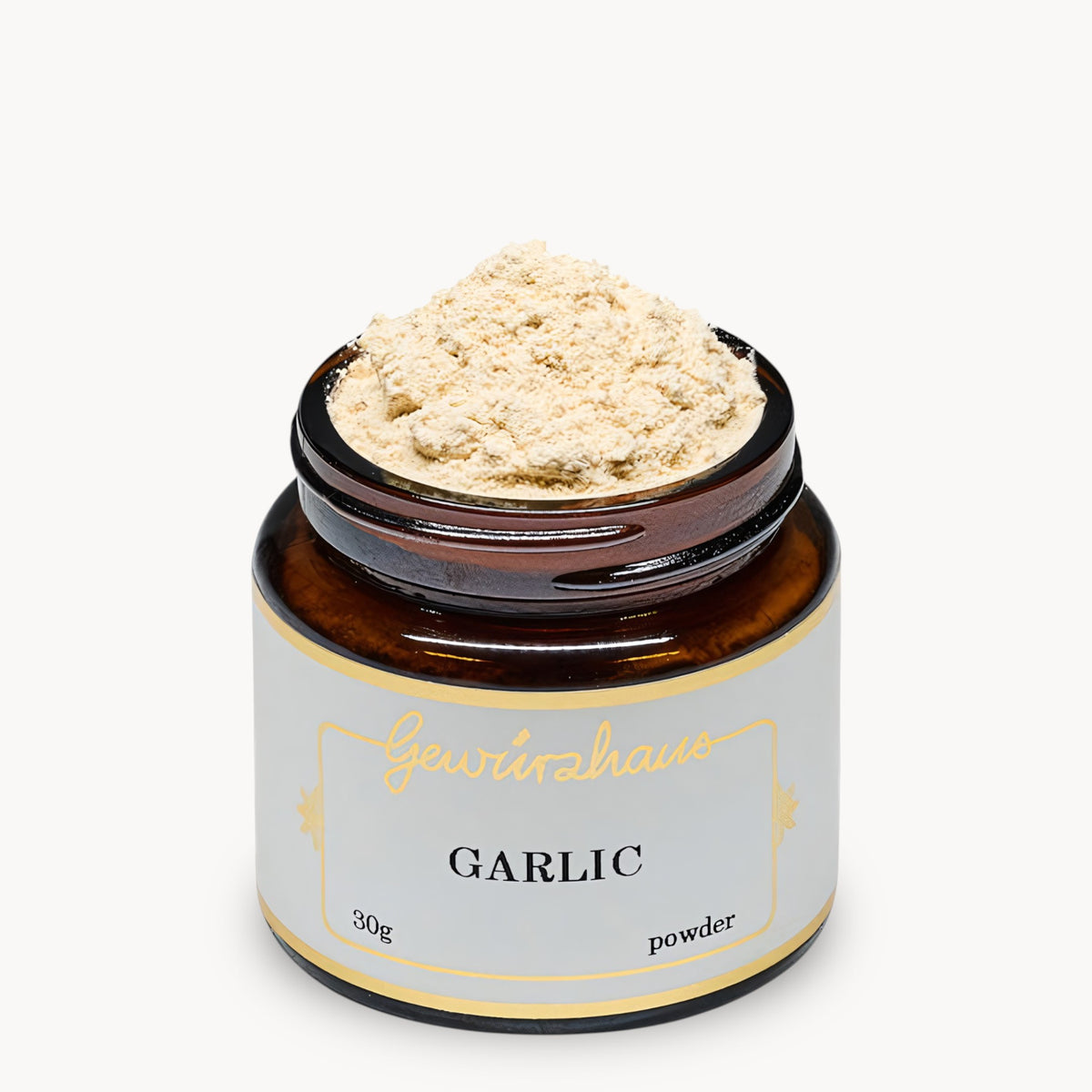 Gewürzhaus - Garlic powder SM Jar Open