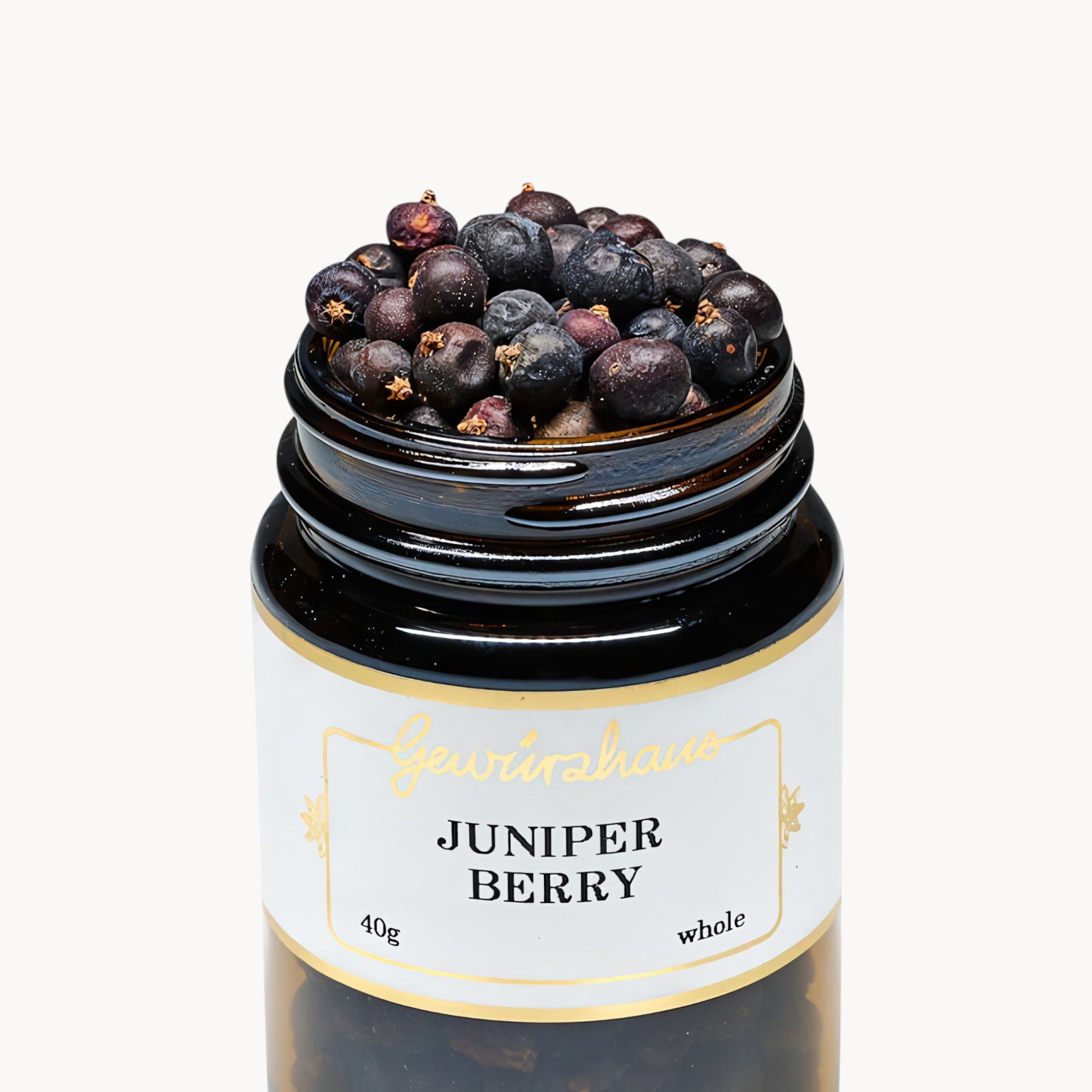 Gewürzhaus - Juniper Berry (Whole) ME Jar Open