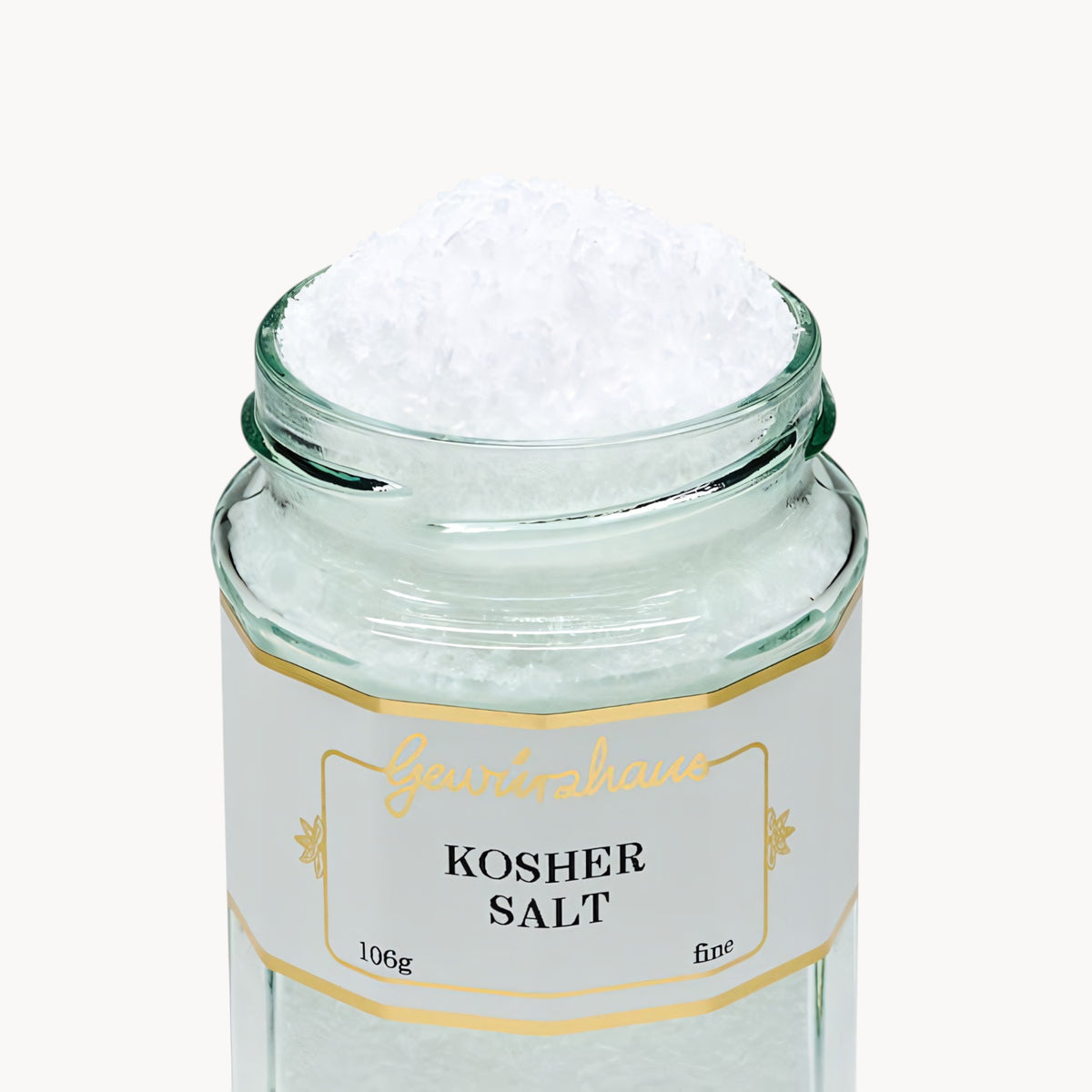 Gewürzhaus - Kosher Salt LG Jar Open