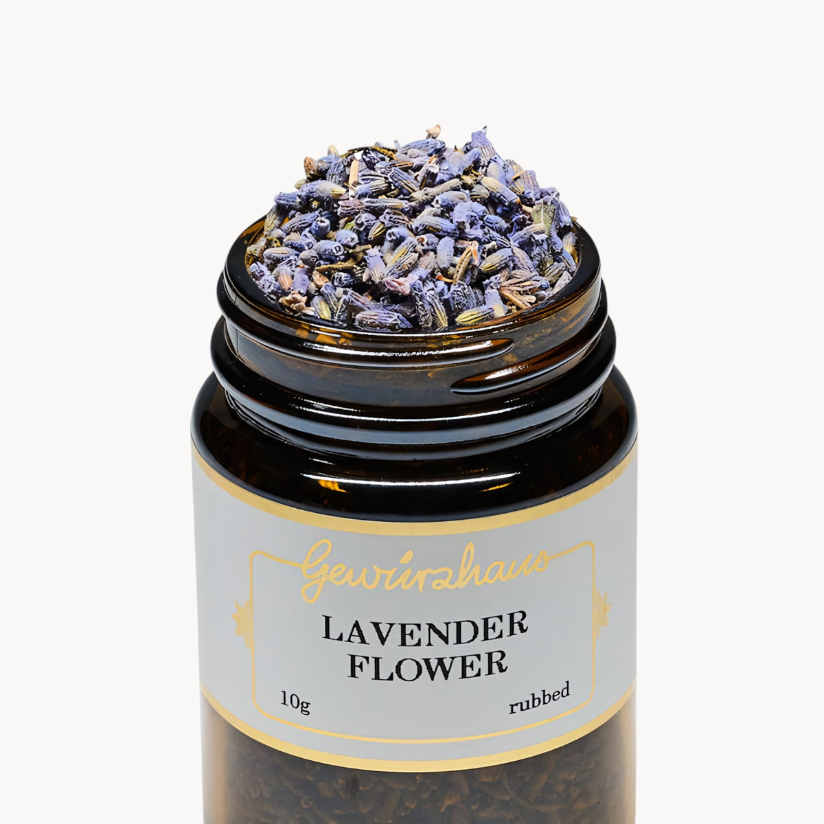 Gewürzhaus - Lavender Flower (Rubbed) ME Jar Open
