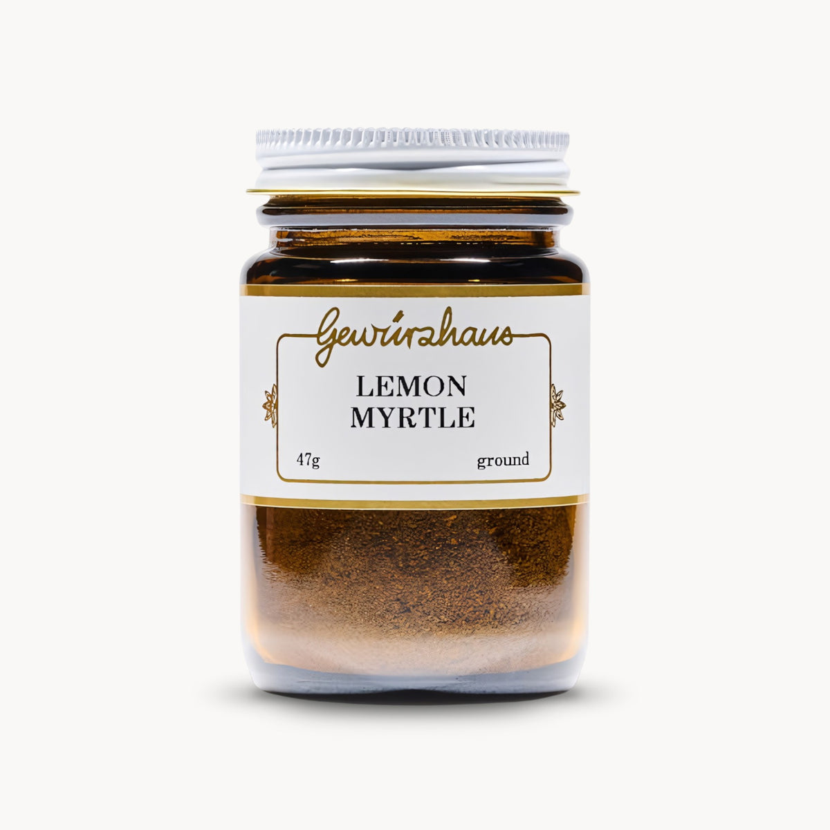 Gewürzhaus - Lemon Myrtle (Ground) ME Jar Closed