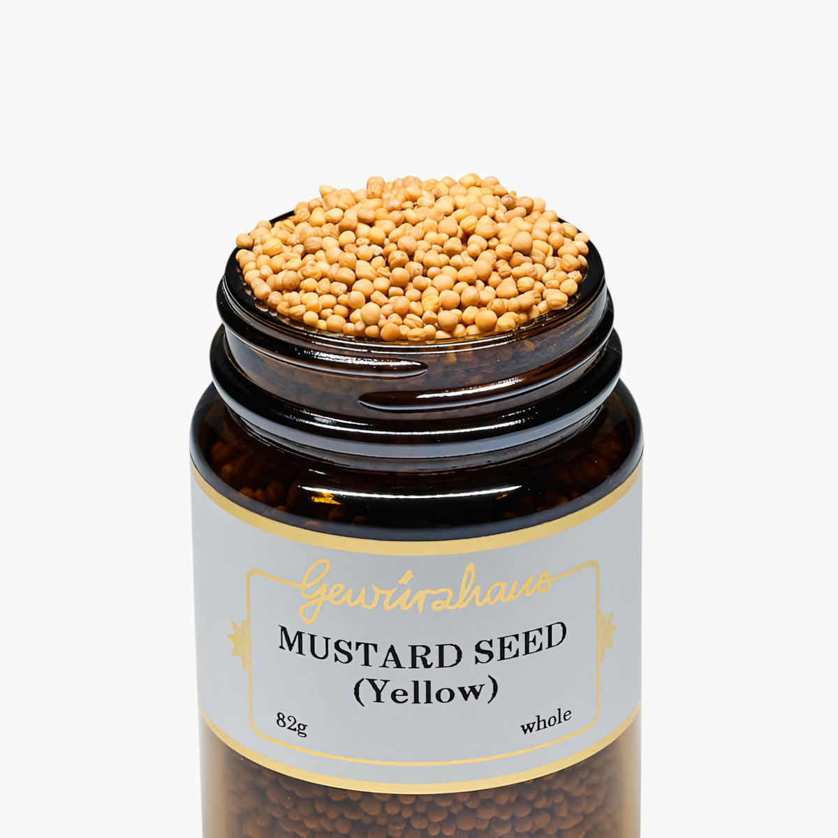 Gewürzhaus - Mustard Seed (Yellow/Whole) ME Jar Open