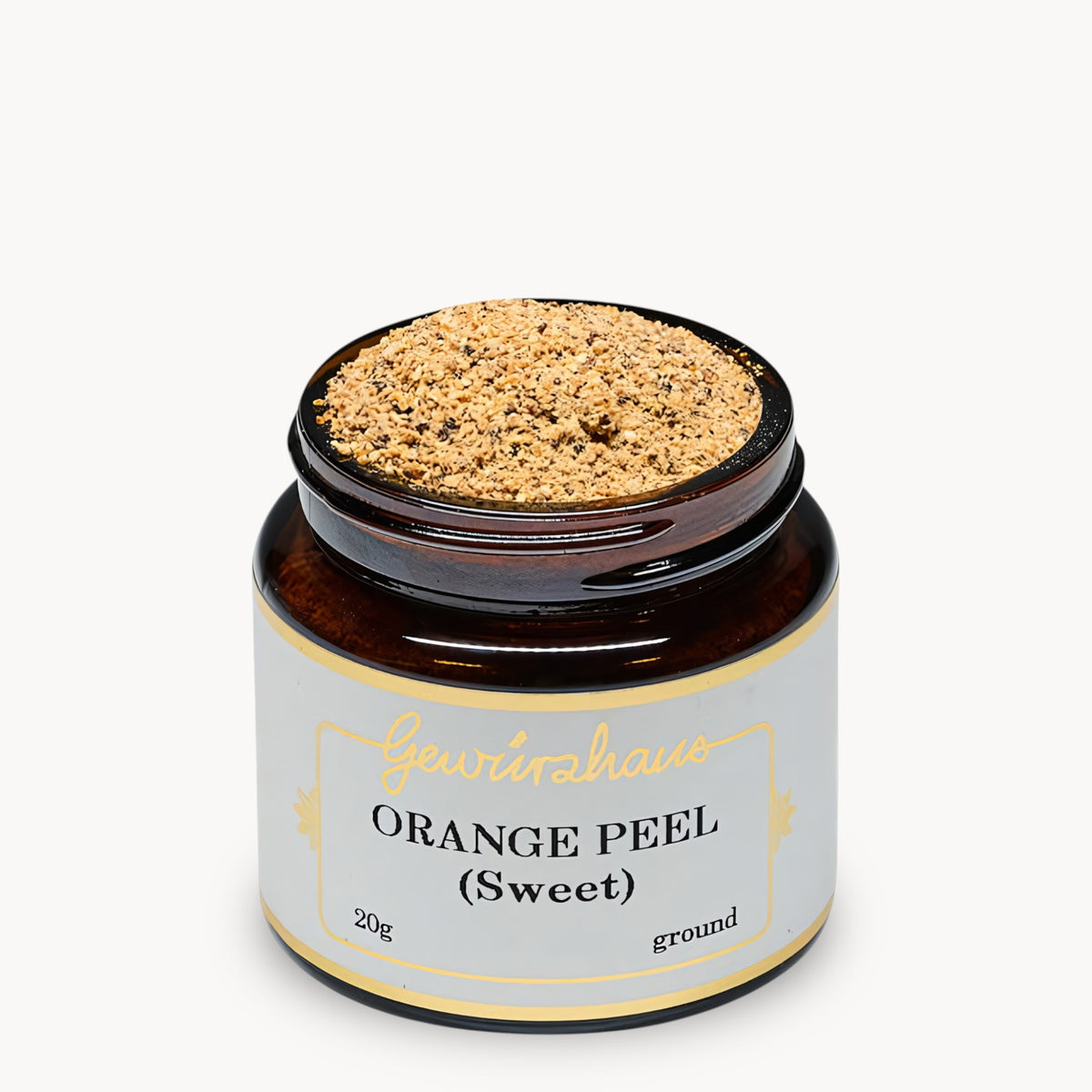 Gewürzhaus - Orange Peel - Sweet (Ground) SM Jar Open